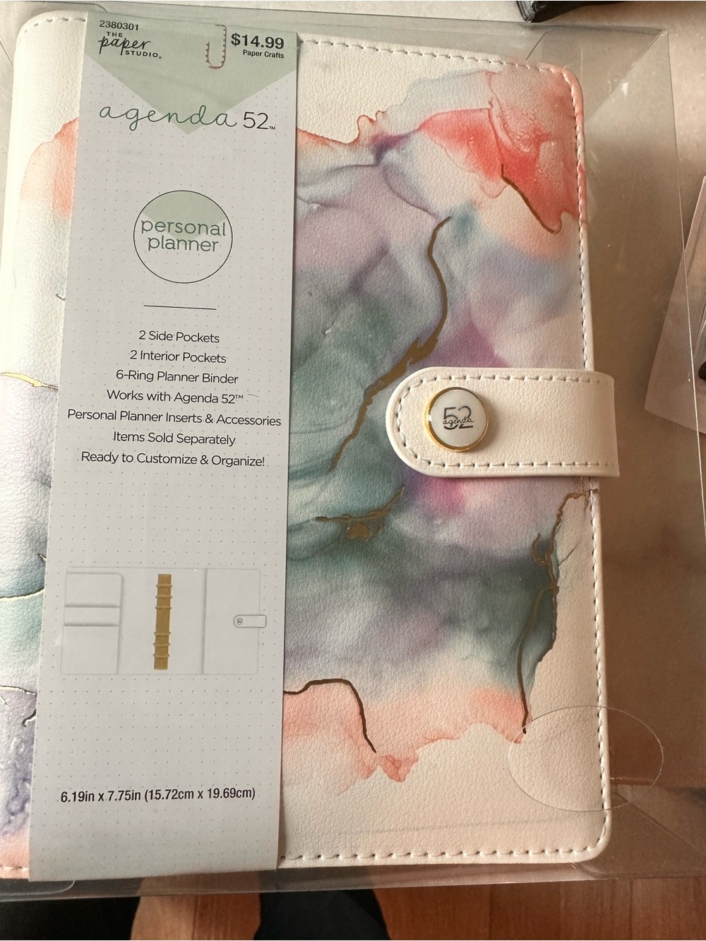 Agenda 52 Personal Planner - Pastel Marble